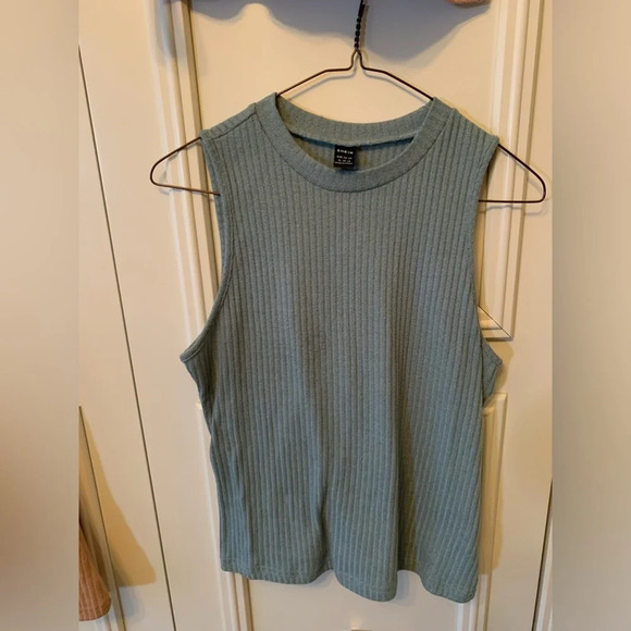 Set 4 SHEIN ribbed high neck tank tops size XL - Picture 4 of 14